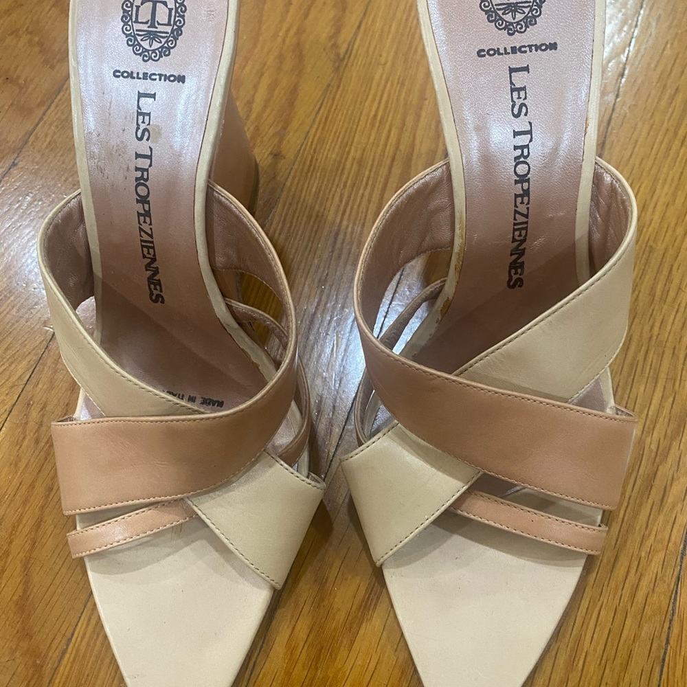 Beige and Tan Heels